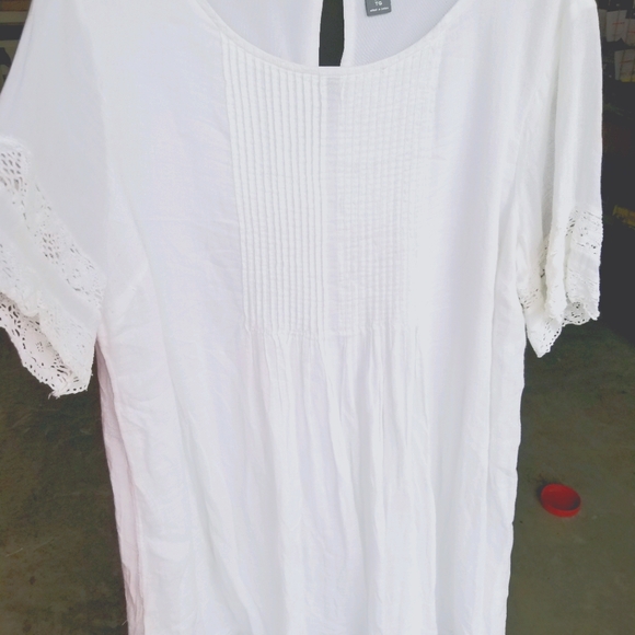 XL Old Navy White Boho Dress
